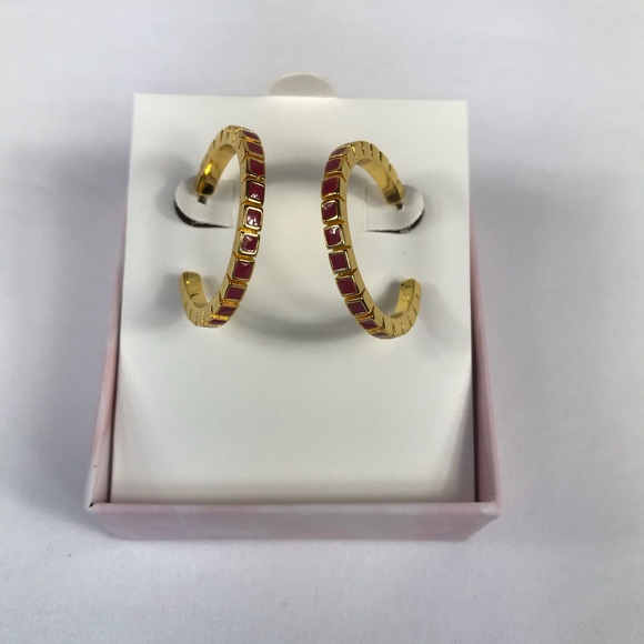 Summer & Rose Olivia Enamel Hoops BNIB - Picture 2 of 7